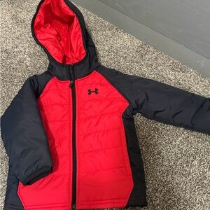Under Armour Vibrant Red and Black Jacket